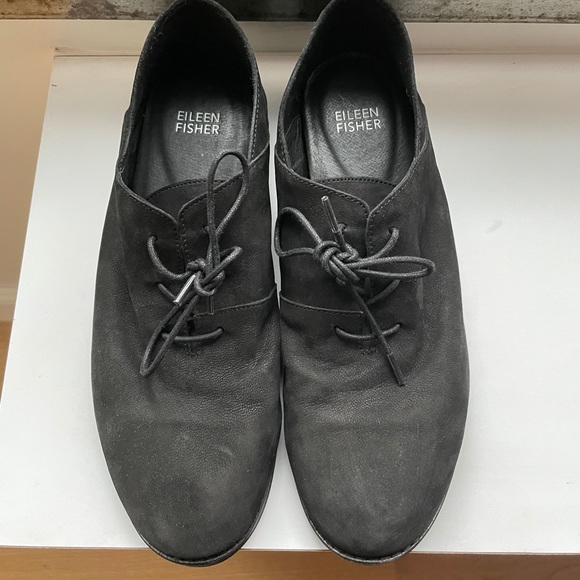 FLASH SALE Eileen Fisher Black Suede Loafers